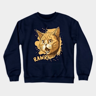 Rawr Cat Crewneck Sweatshirt